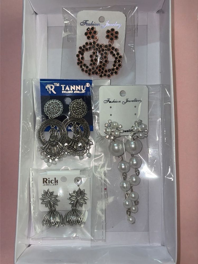 y2k Set of 4 Fashion Earrings