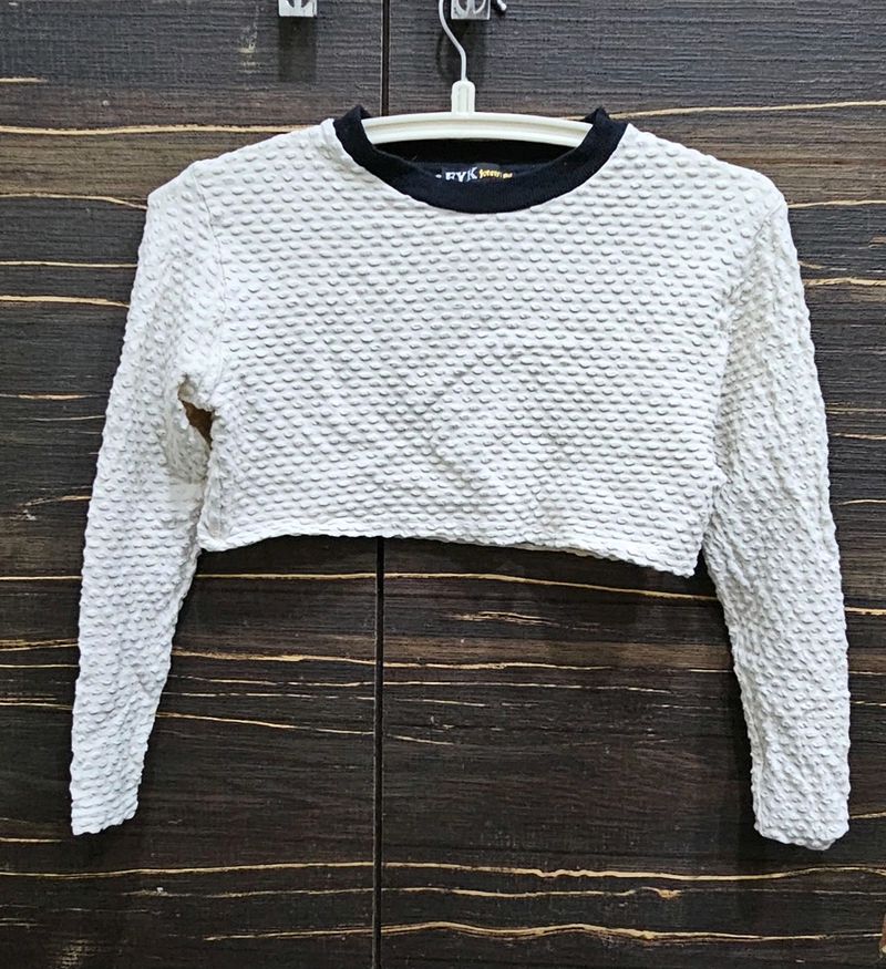 Off White/cream  Crop Top