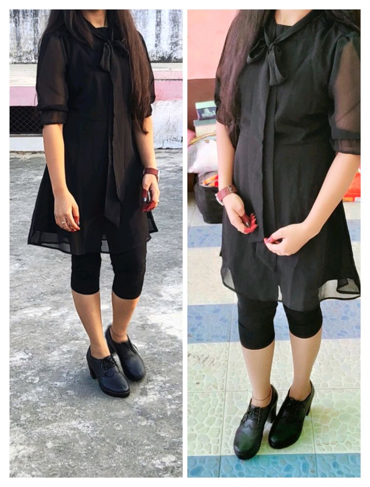 Berrylush Women Fit &amp; Flare Black Dress