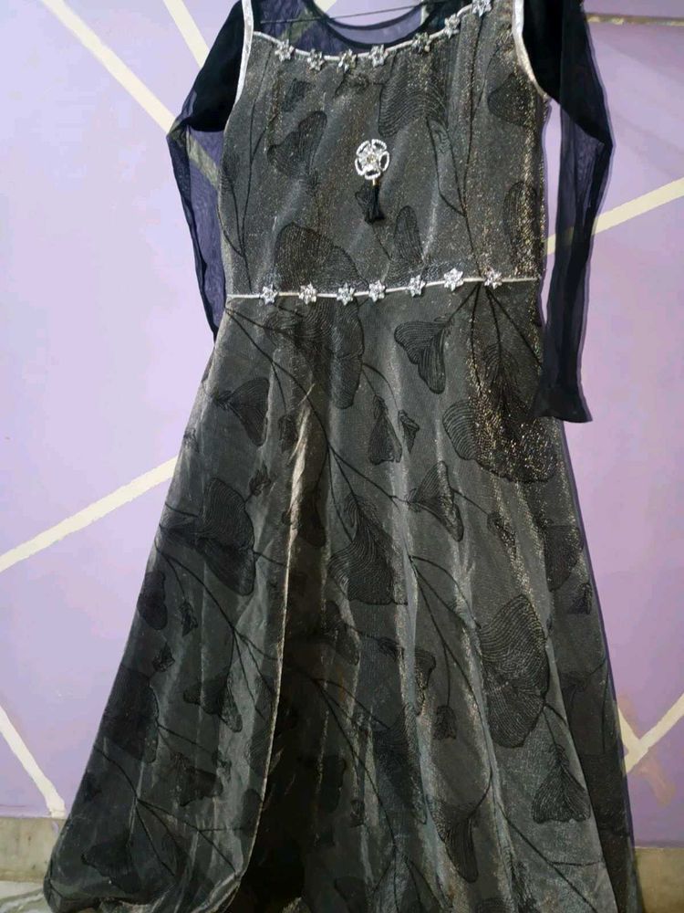 Elegant Black Ethnic Gown