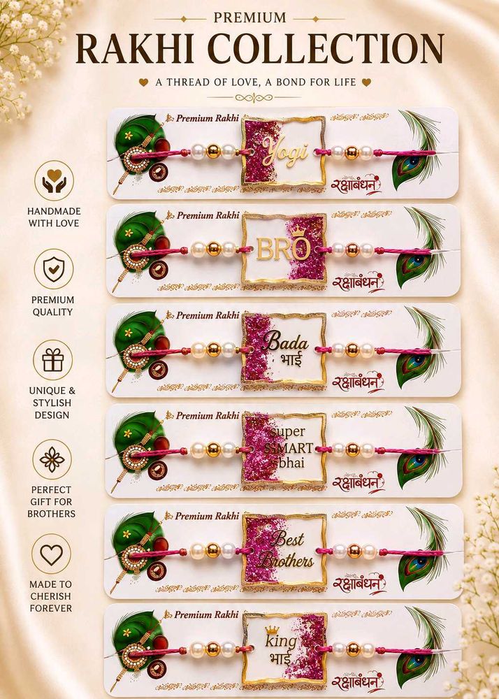New resin rakhi