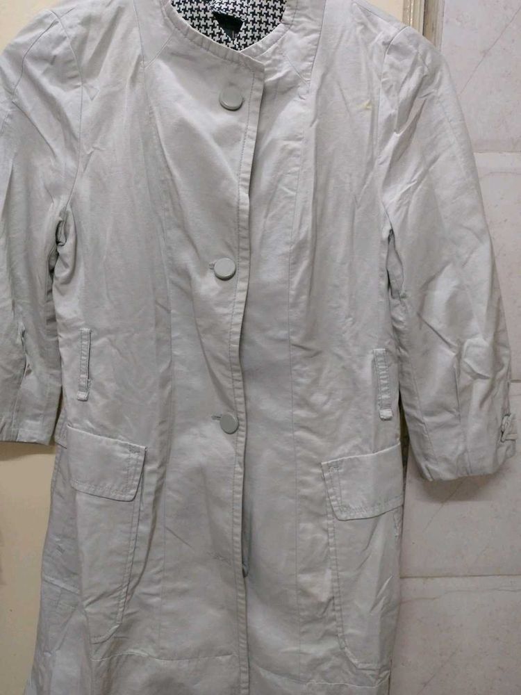 Elegant Grey Trench Coat