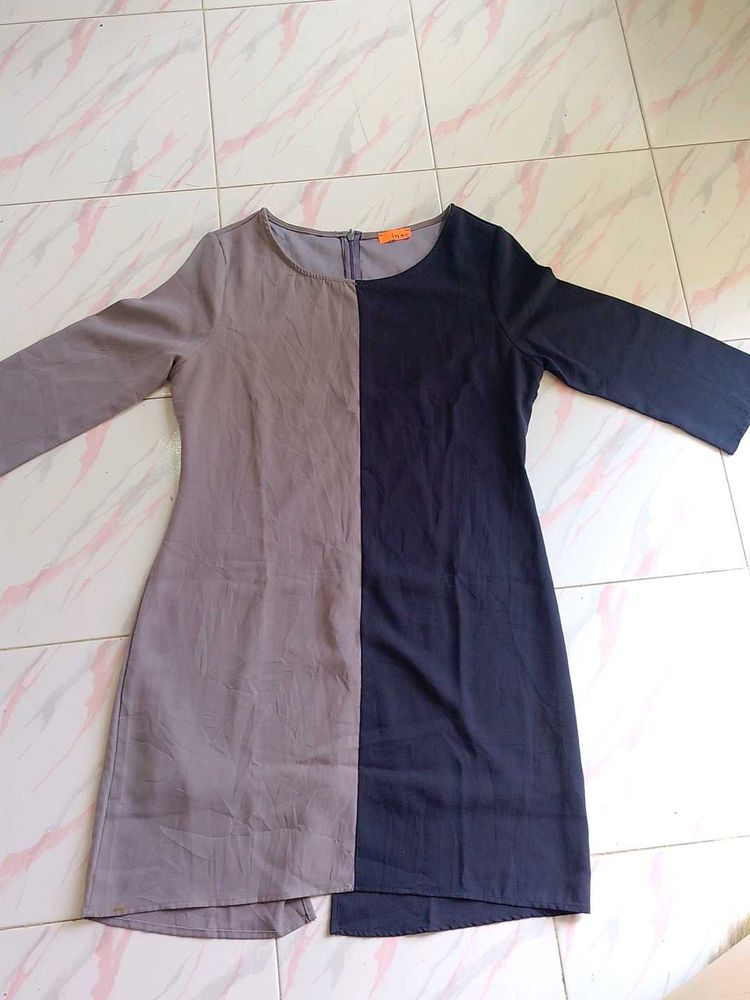 Colorblock Midi Dress