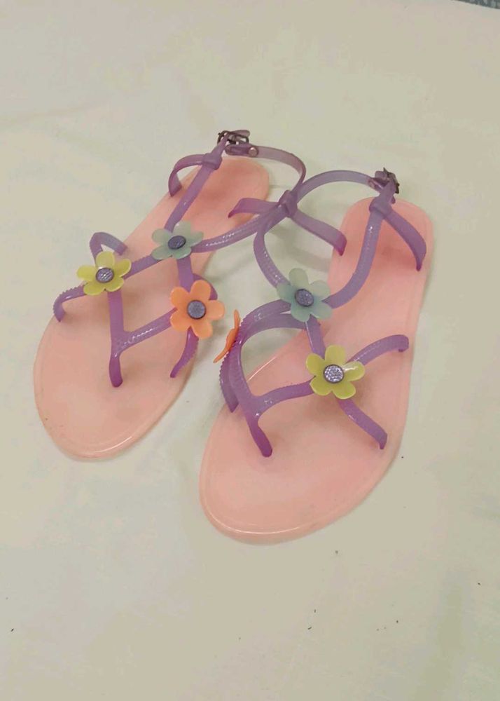 Cute Flower Jelly Sandals