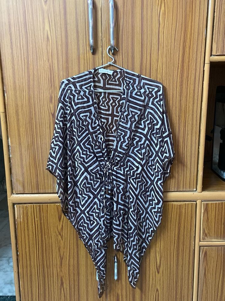 Stylish Geometric Print Kaftan Top