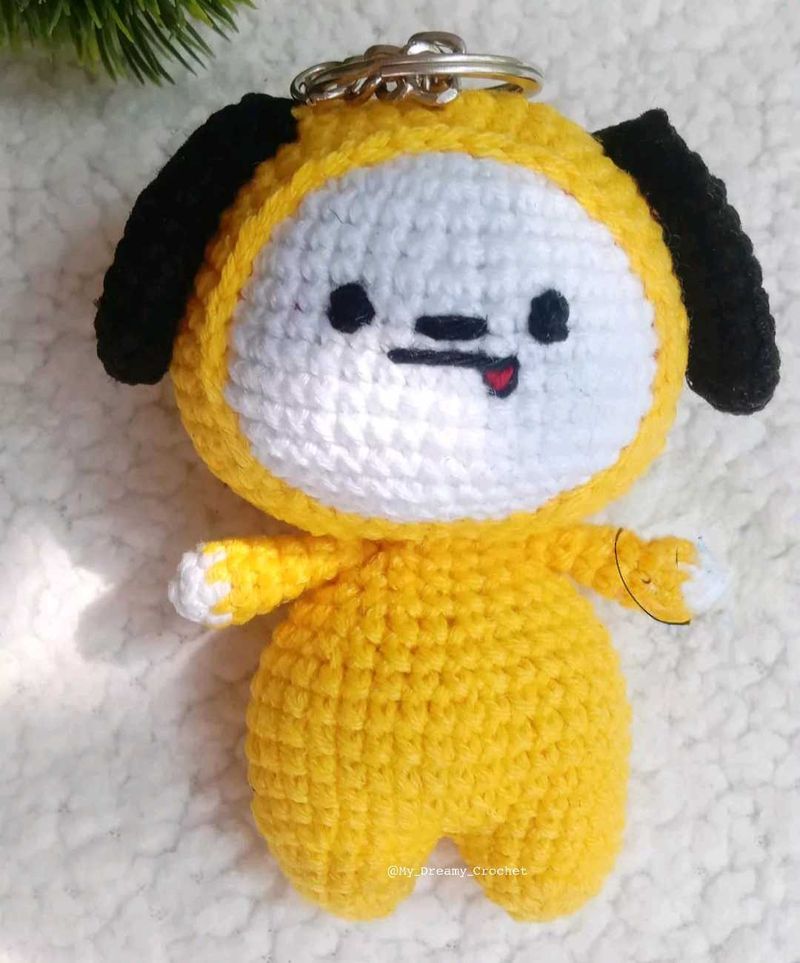 Amigurumi Bt21 Chimmy Keychain/bag Charm