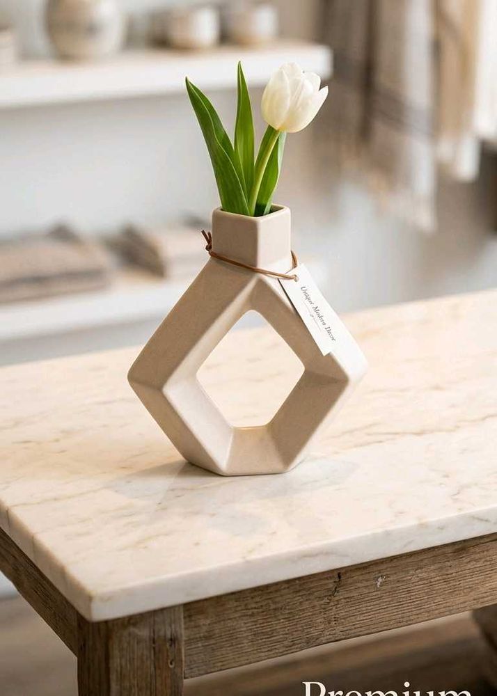 Hexagon Shape Ceramic Planter