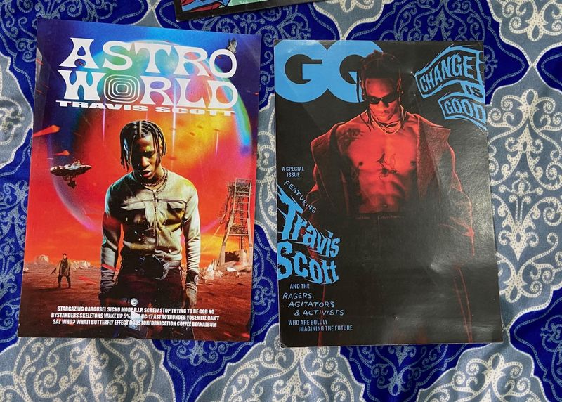 Travis Scott Astroworld  &amp; GQ Magazine Poster