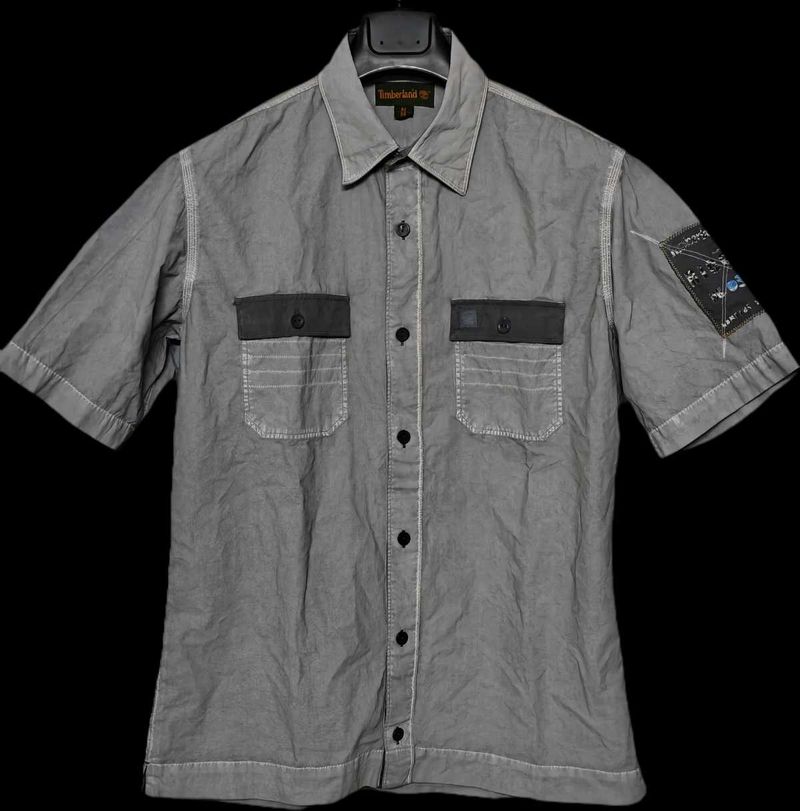 Timberland Short Sleeve Button Up Shirt