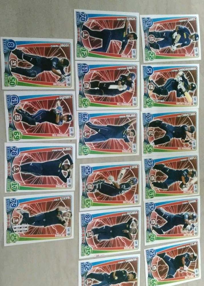 Topps Cricket Attax 2012 Pune set