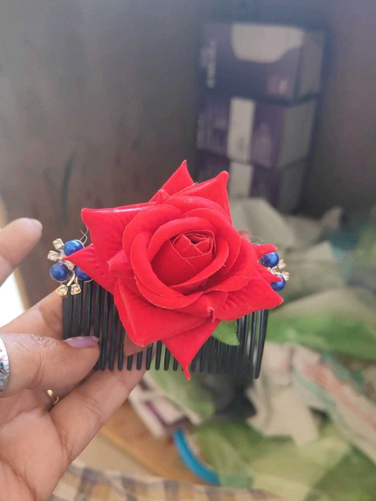 Red Rose Hair Comb combo 12