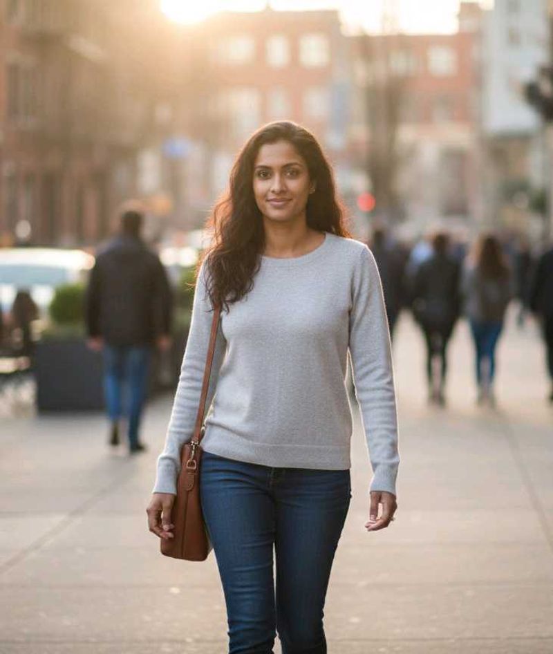 Imported Cozy Grey Sweater