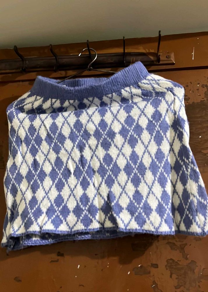 Argyle Knit Sweater