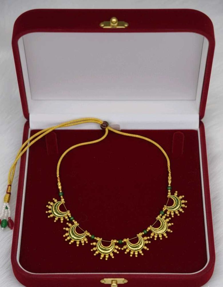 Gold Plated Moon Necklace Set