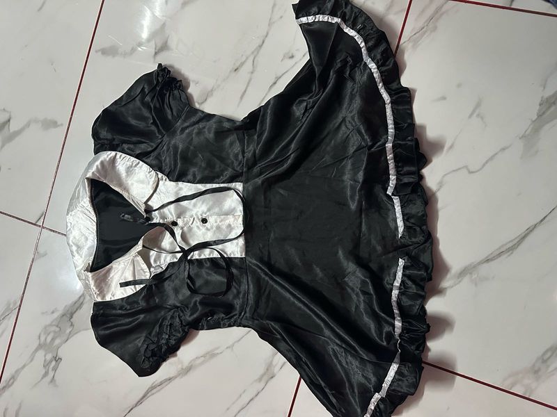 Black &amp; White Maid Outfit Dress