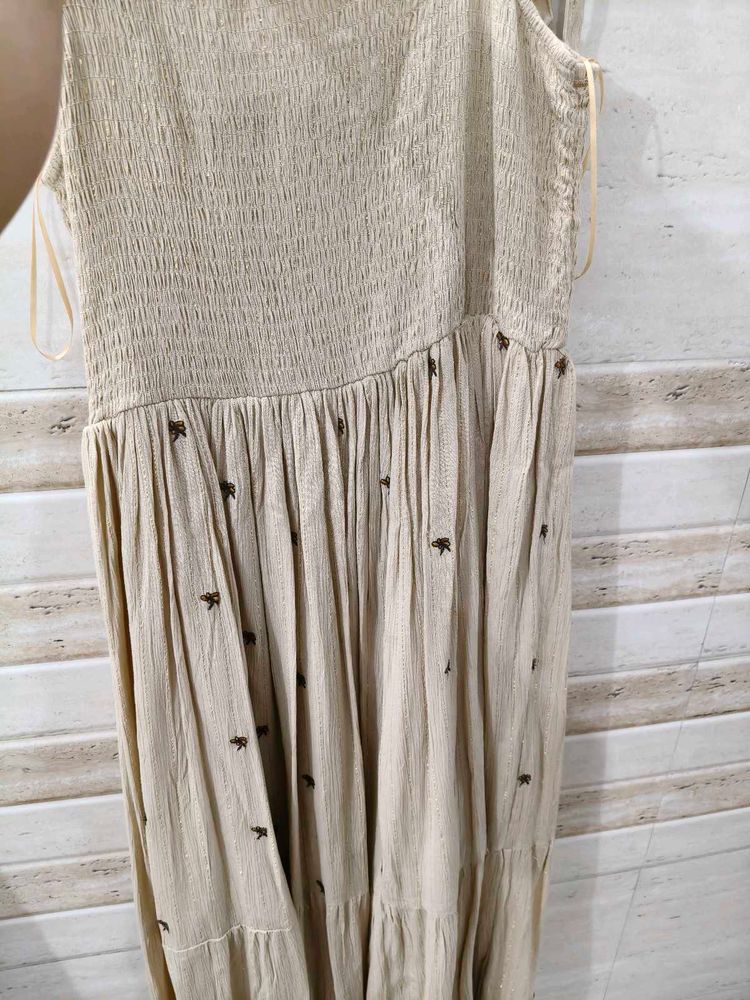 Boho Smocked Tiered Maxi Dress
