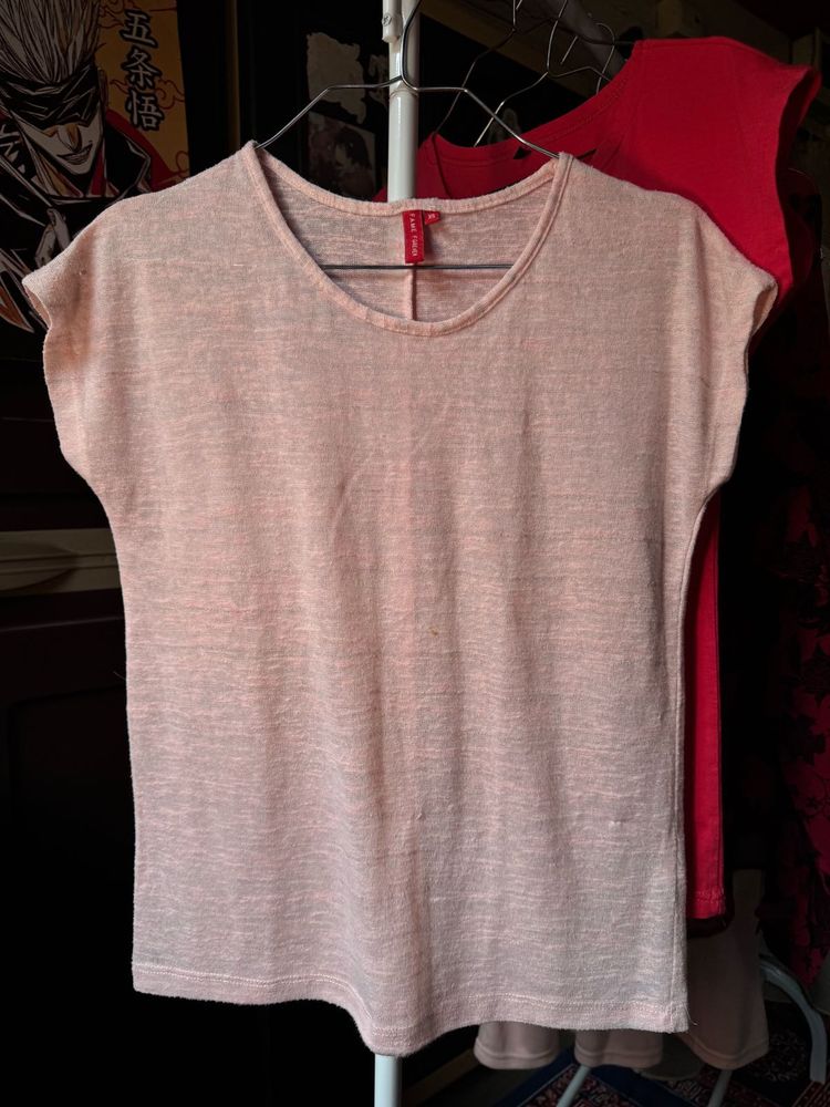 Light Pink textured top