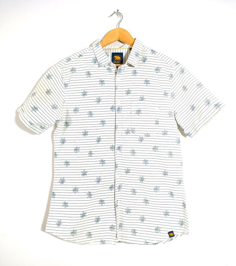 White Printed Shirt (Men's)