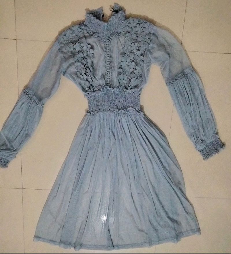 Flowy Blue Dress
