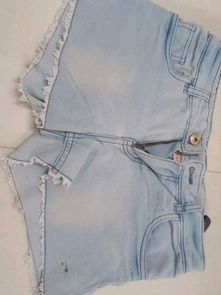 denim shorts