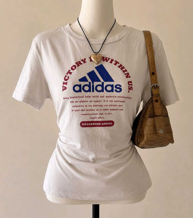 90's vintage adidas graphic tshirt
