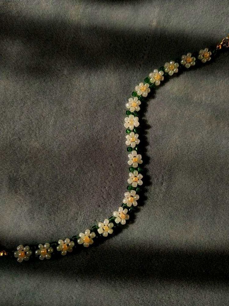 Daisy Flower Beaded Anklet🌻