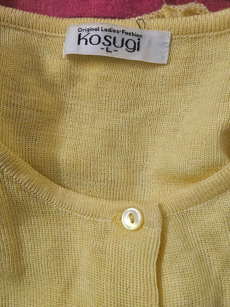 New Yellow Cardigan.