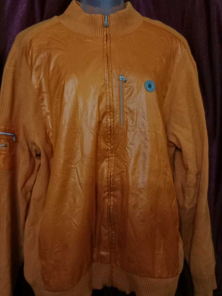 Men Micro Wool Jacket XL Size Orange 🍊