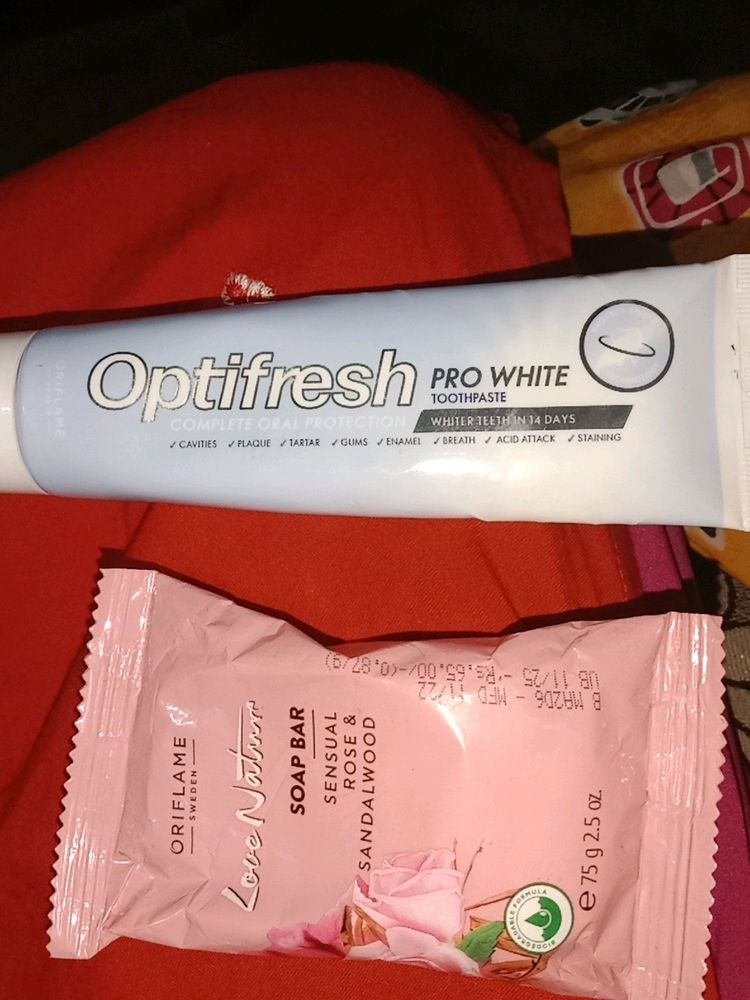 Oriflame Toothpaste And Love Nature Soap