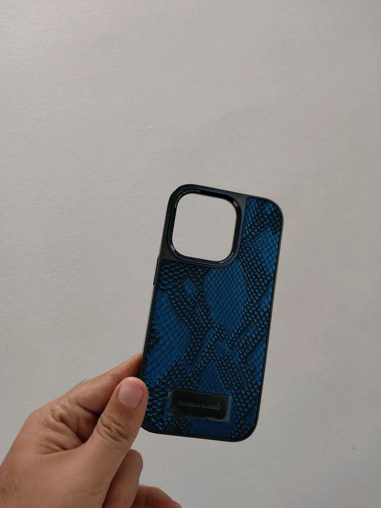 POLOKAStylish Blue Snake Print Phone Case