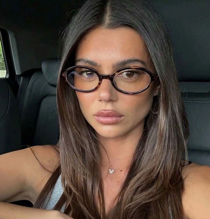 Pinteresty oval shaped clear sunglass