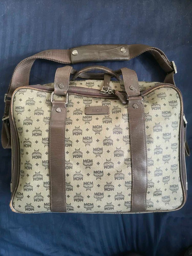MCM briefcase/laptop bag with sling
