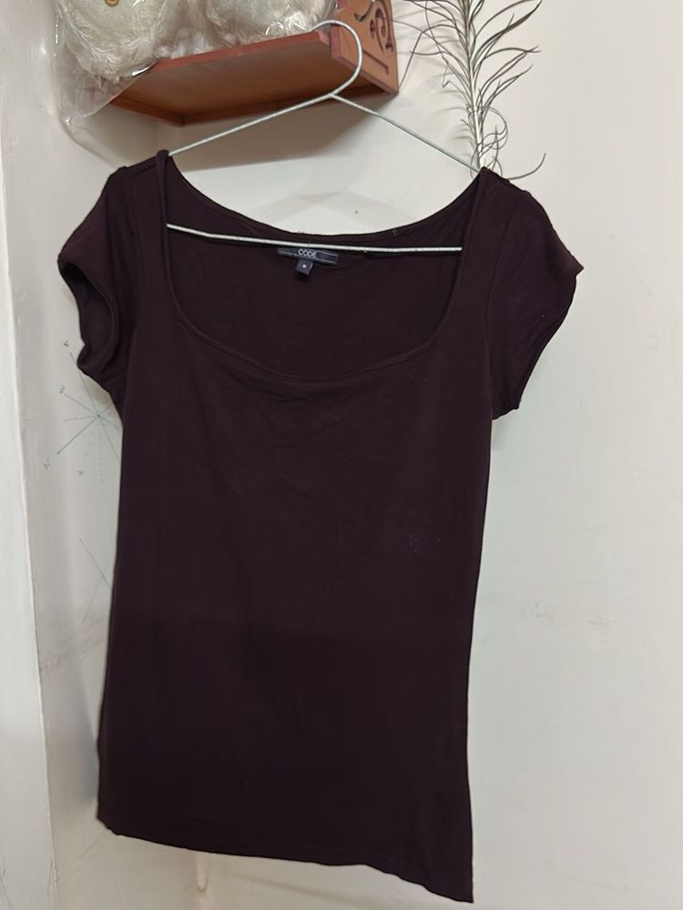 Burgundy CODE Top