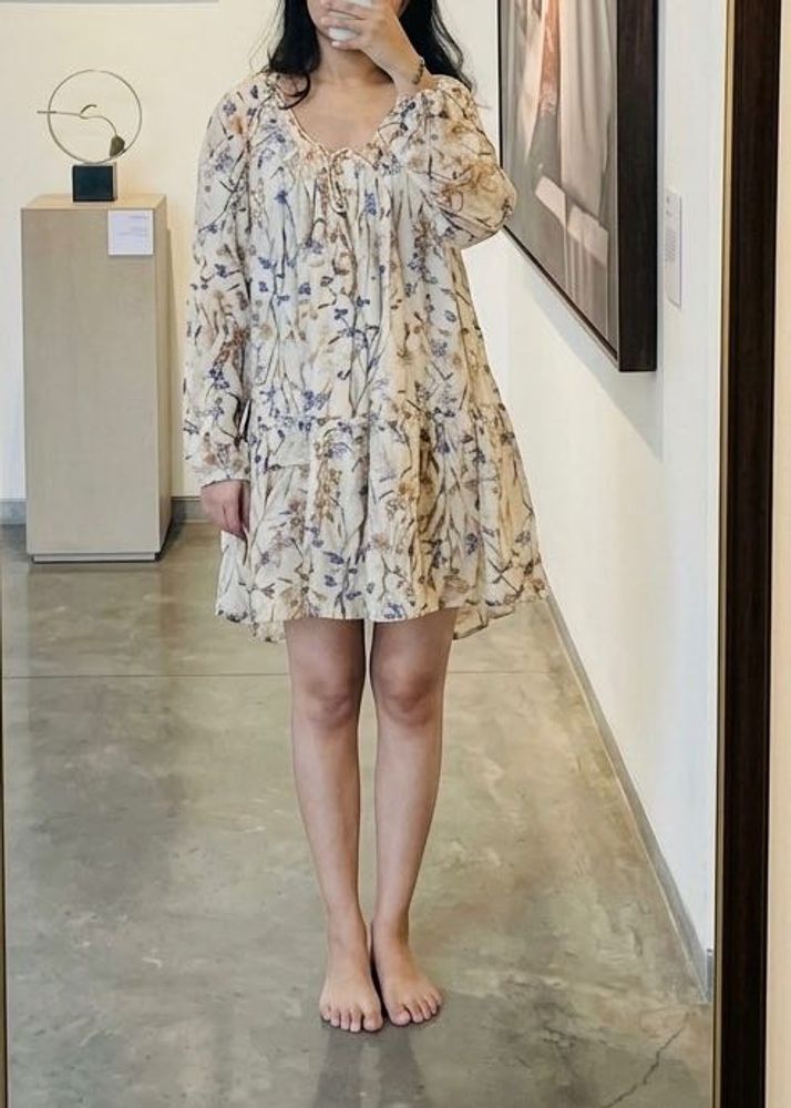 H&amp;M BUTTON-FRONT TUNIC DRESS