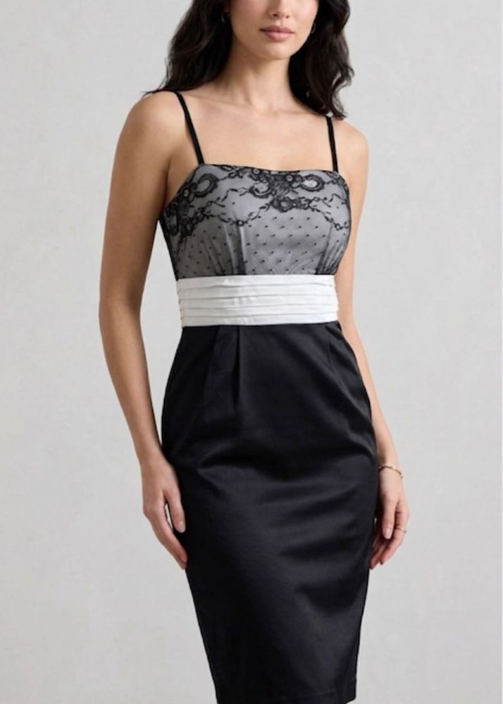 Elegant Black Lace Party Dress