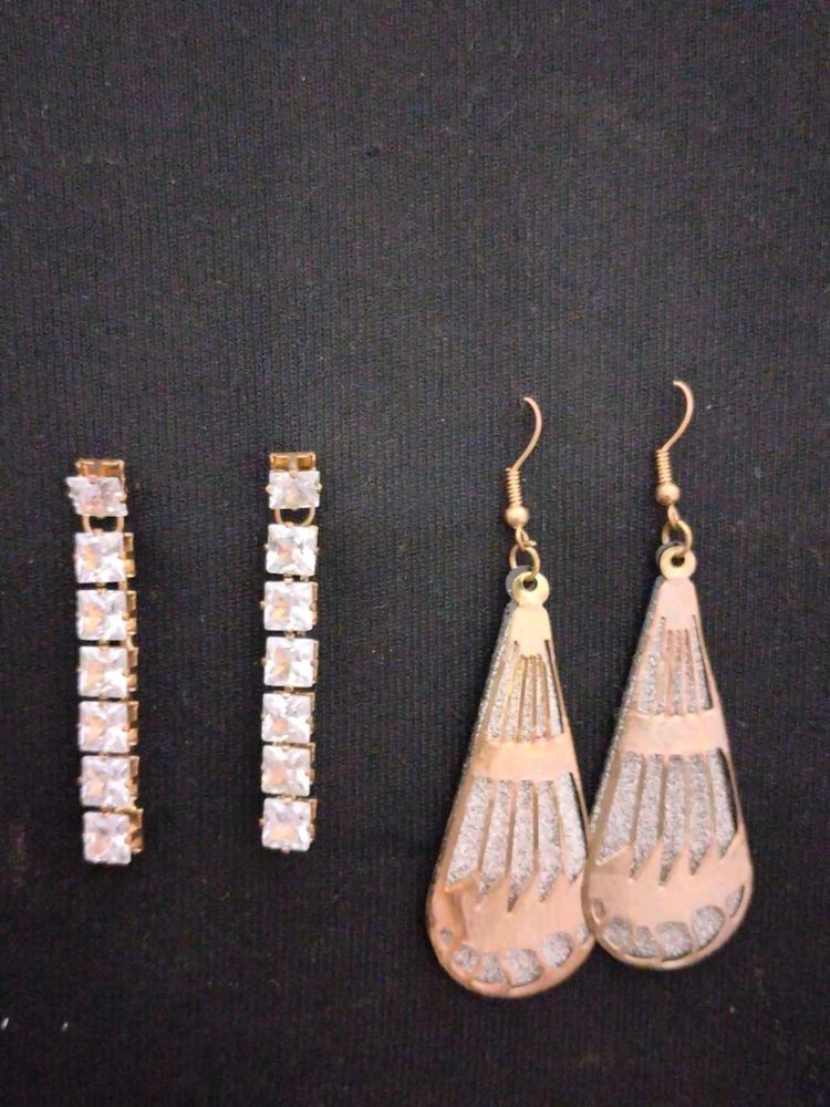 Sparkling Dangle Earrings Set