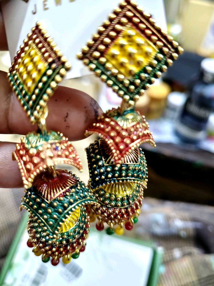 Colourful Jhumka