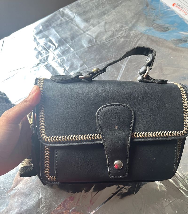 Stylish Black Crossbody Bag