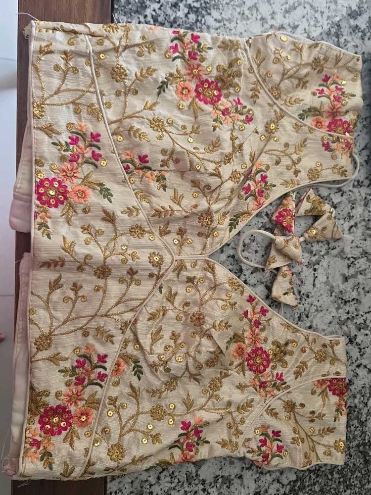 Embroidered Silk Blouse