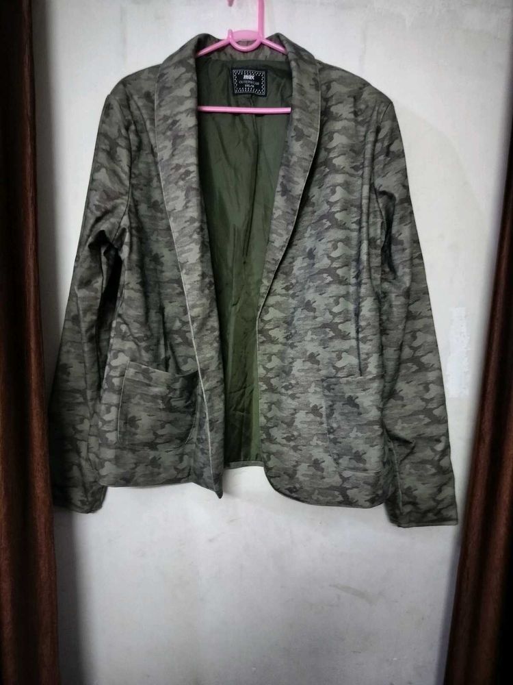 Camouflage Print Jacket