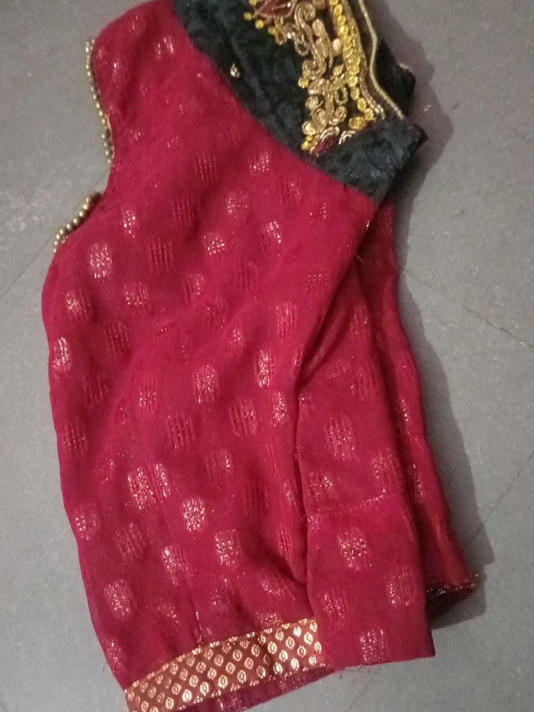 Beautiful Designer Fish Cutt Sari For Party Wear