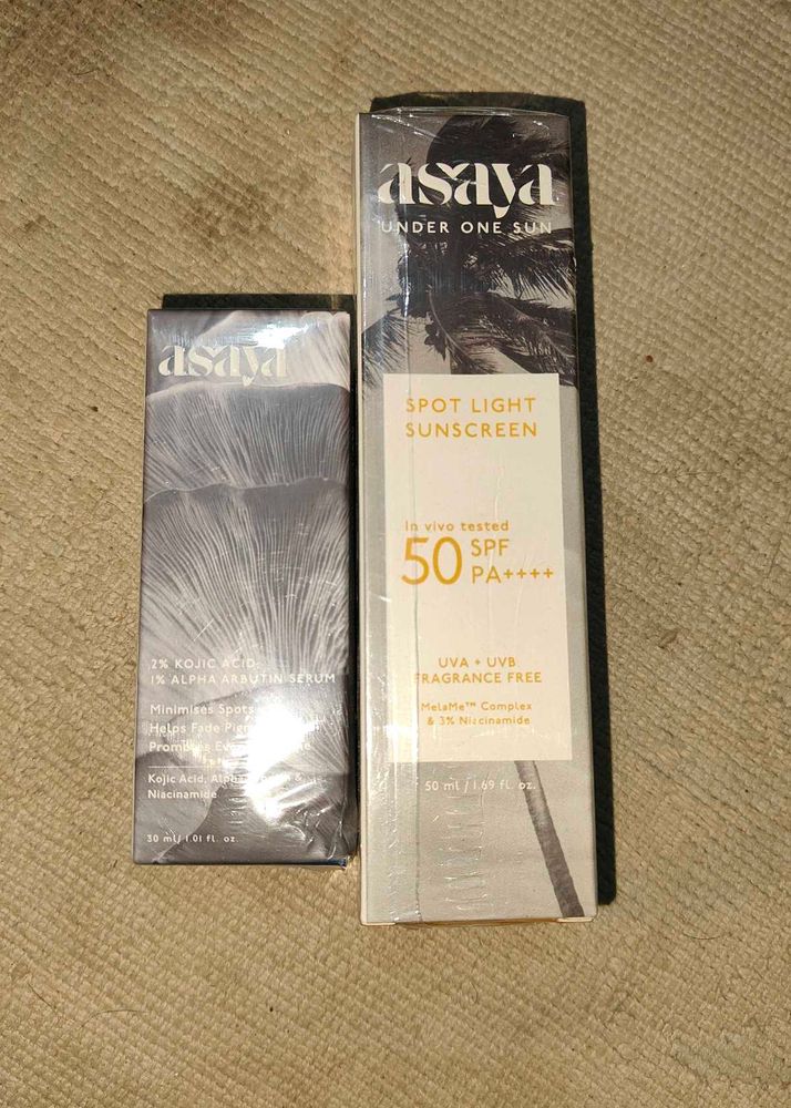 Asaya Spot Light Sunscreen &amp; Serum Set