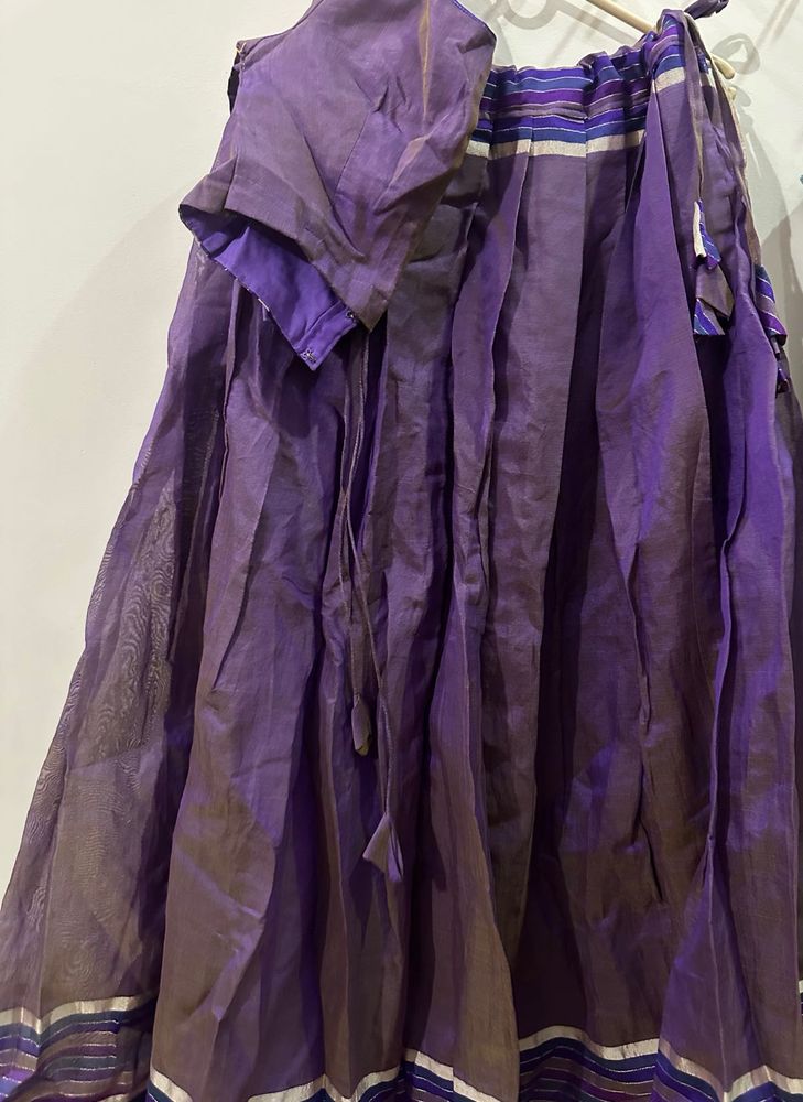 Premium lavender lehenga with blouse