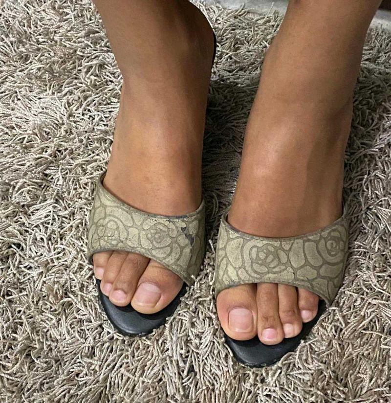 Elegant Patterned Mules