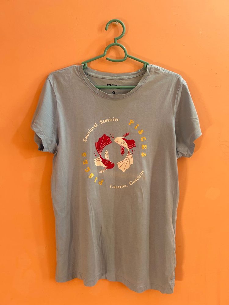 Slim Fit Blue T-shirt
