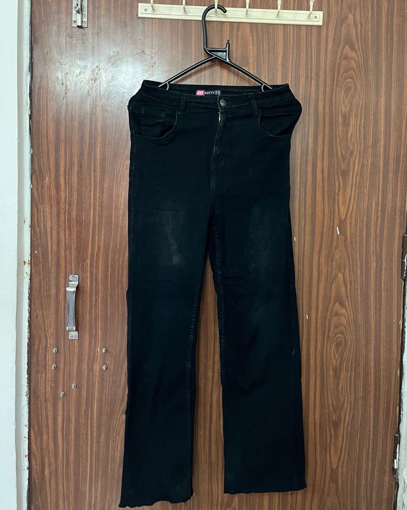 Black Straight Leg Jeans