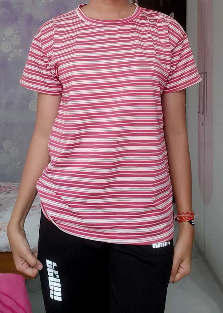 Striped Pink T-Shirt