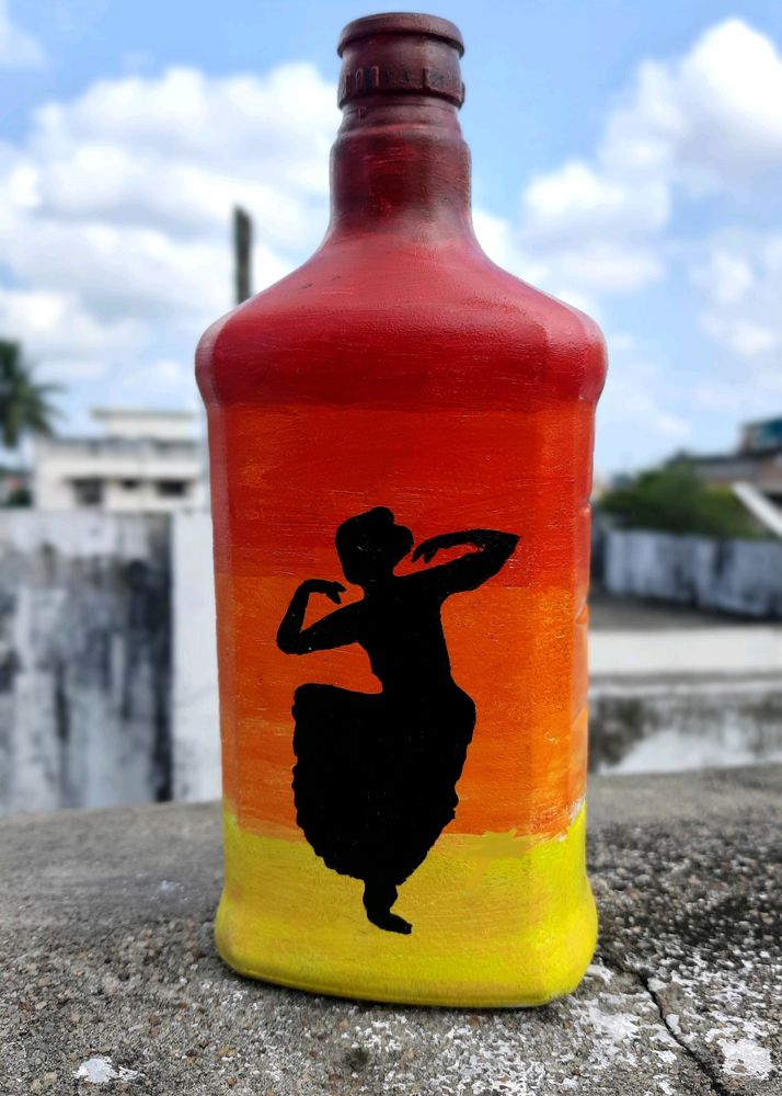 Bharatanatyam Bottle ART (2 POSES)