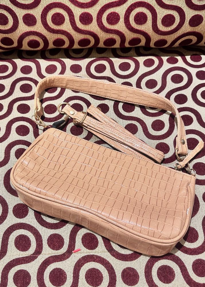 Completely New Crocodile Embossed Shoulder Bag