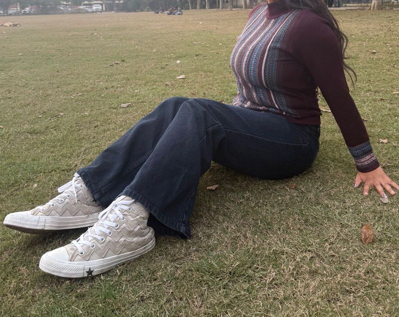 Crocodile Y2K Knit Turtleneck Luxury Sweater